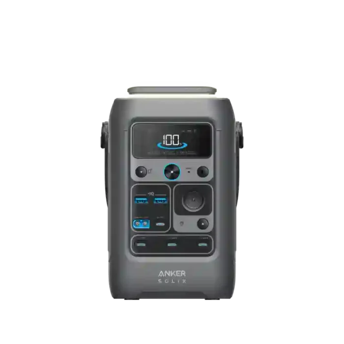 Anker SOLIX C300 DC front view showing ports