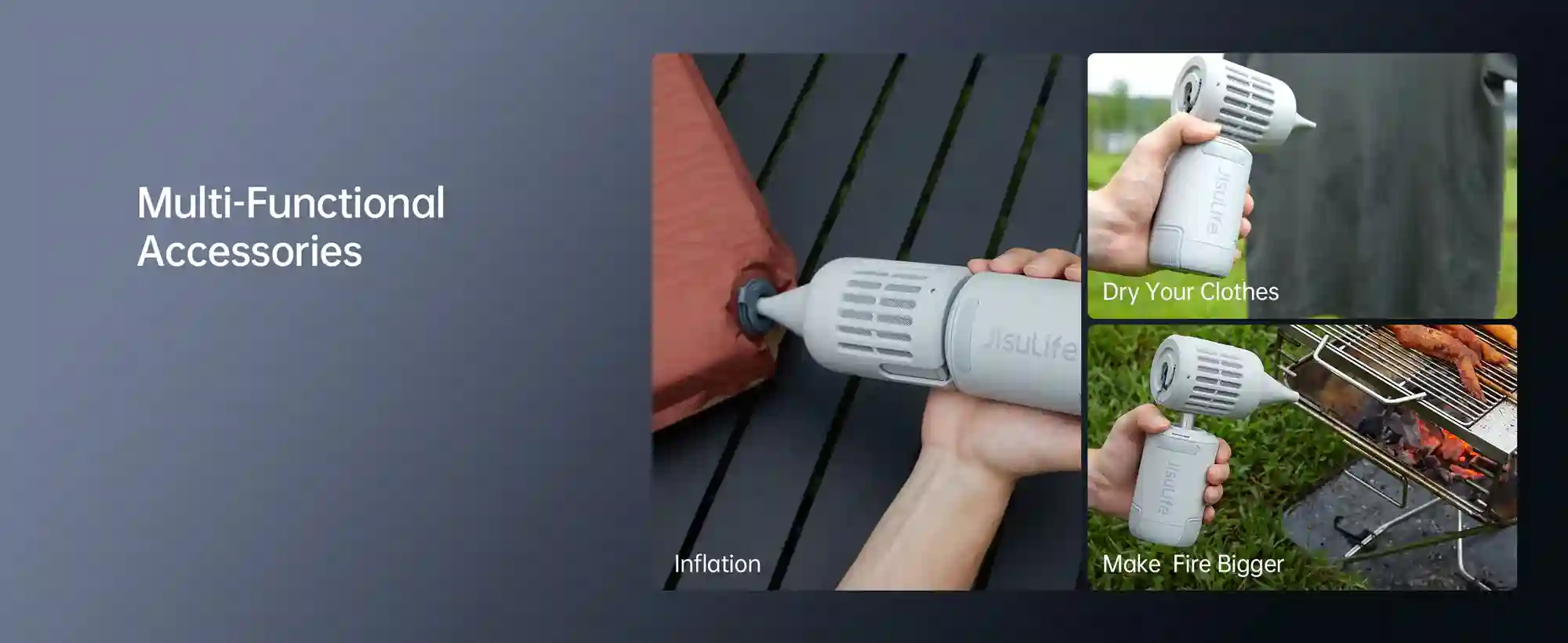 JisuLife fan used during outdoor sports
