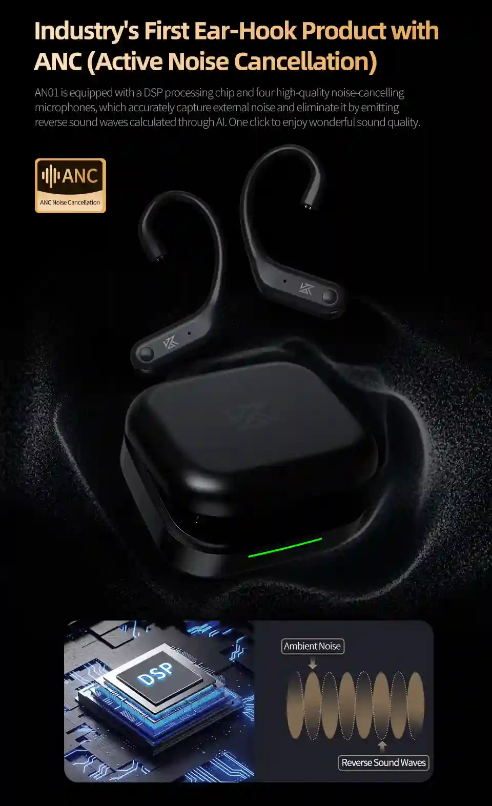 KZ AN01 with active noise cancellation enabled
