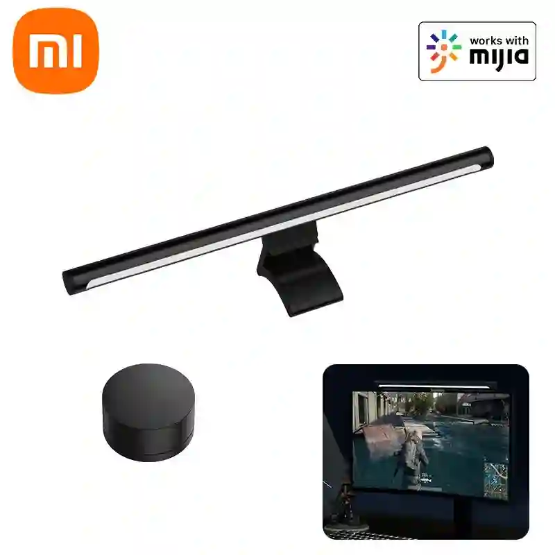Mi Computer Monitor Light Bar 1S mounted on monitor
