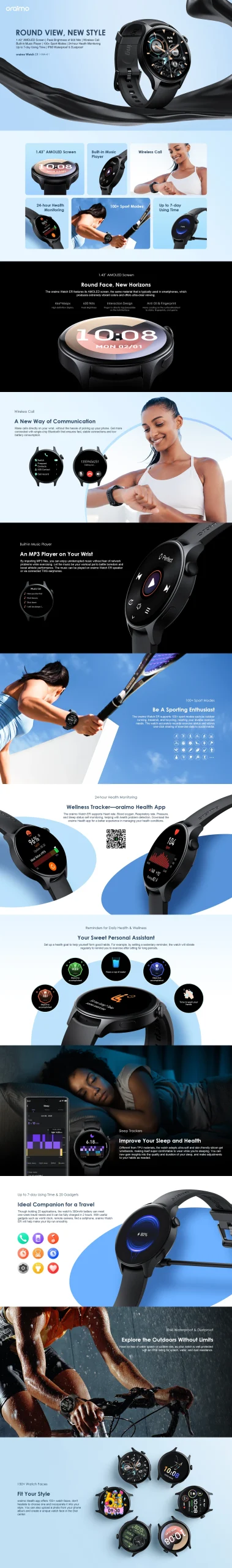 Oraimo Watch ER Smartwatch (OSW-42)