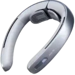 JISULIFE NeckFan Pro1 worn around the neck for hands-free cooling