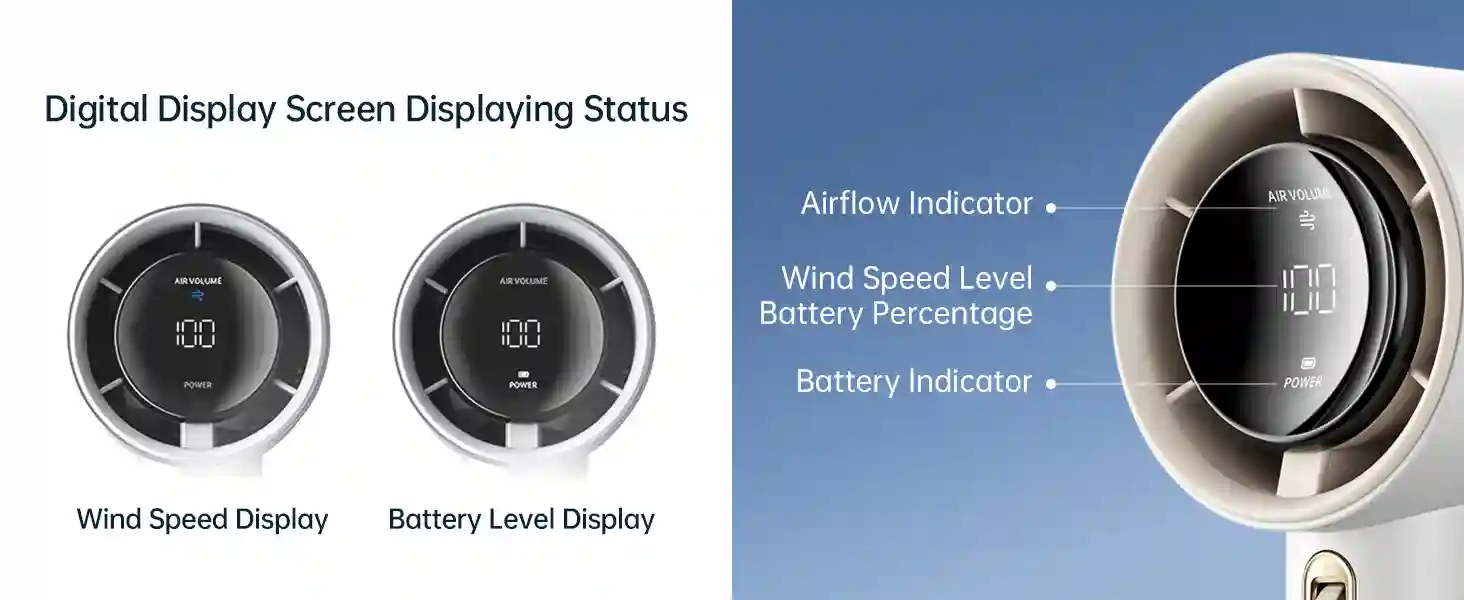 Side view of JisuLife Fan Pro1 Youth with roller dial