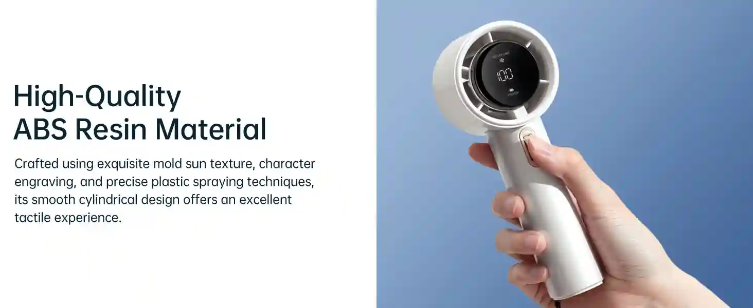 Fan blowing strong wind with turbo outlet