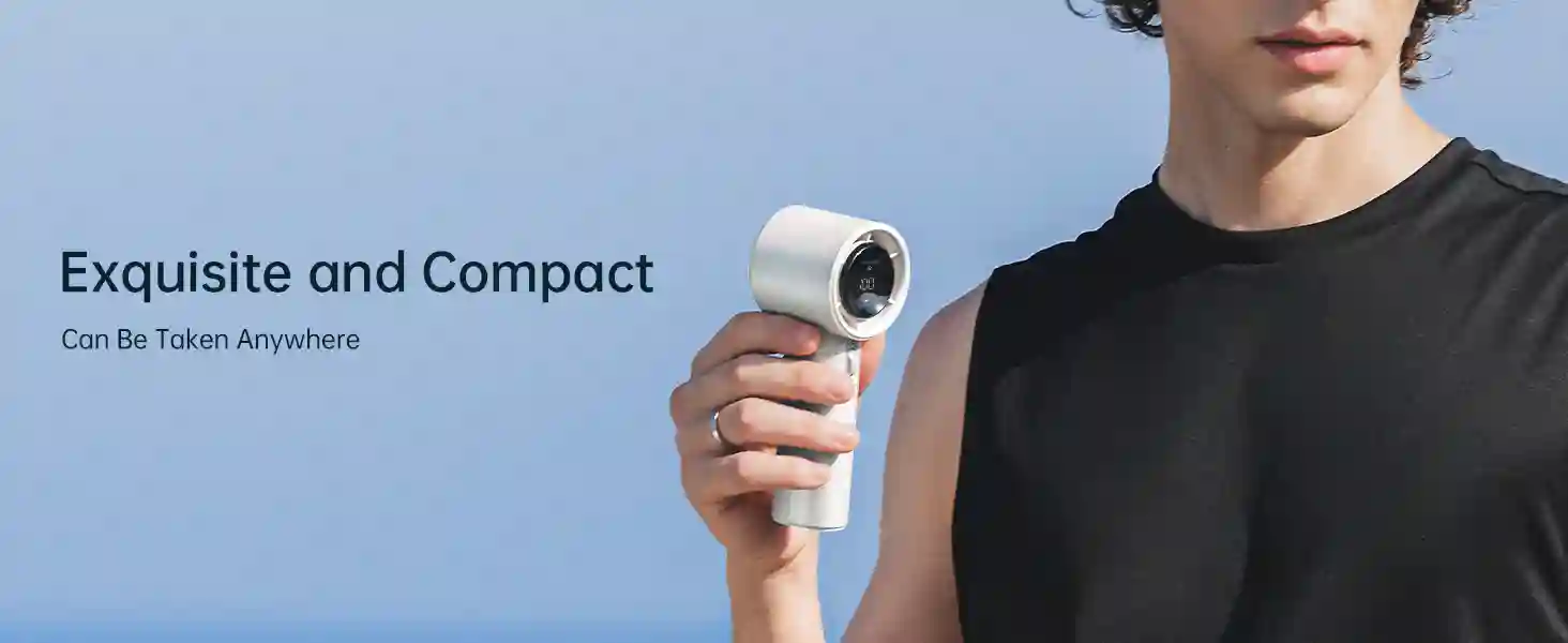 JisuLife Fan Pro1 Youth next to Type-C charger