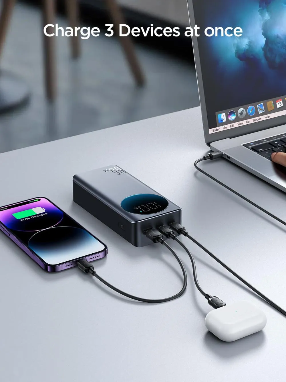 Joyroom JR-PBF05 30000mAh Digital Display 65W Super Fast Charger Power Bank