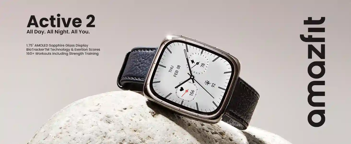 premium fitness tracker amazfit active 2 square for android and iPhone