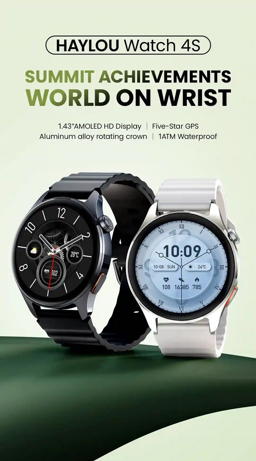 HAYLOU Watch 4S GPS Smartwatch AMOLED Display