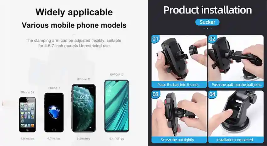 JOYROOM JR-OK3 Car Phone Holder with 210 degree rotation