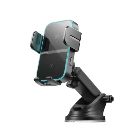 Secure JOYROOM JR-ZS246 wireless phone mount for dashboard