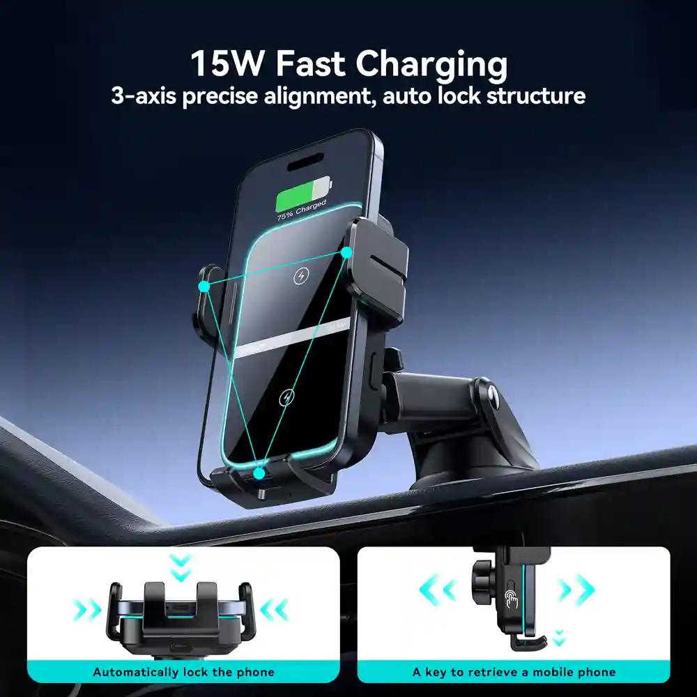 JOYROOM JR-ZS246 air vent wireless charger car holder