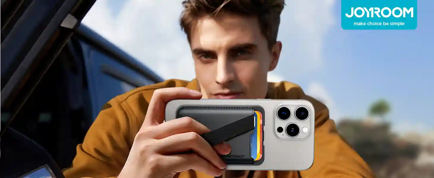 JOYROOM JR-ZS432 MagSafe Wallet Phone Holder premium leather