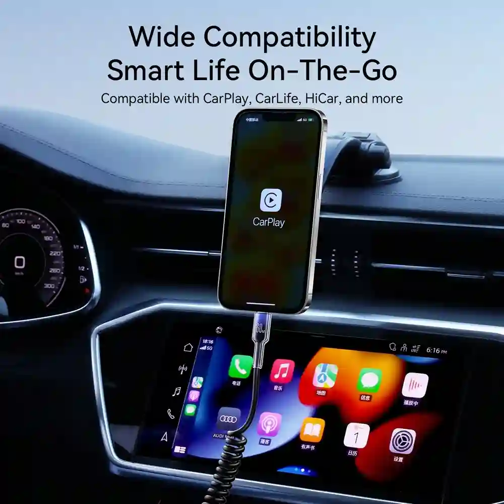 JOYROOM S-A43 Coiled Data Cable Type-C to Lightning