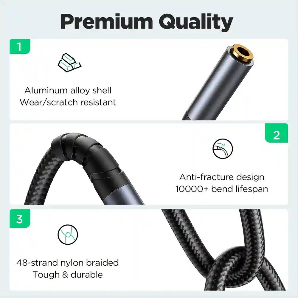 JOYROOM SY-A09 nylon braided AUX cable