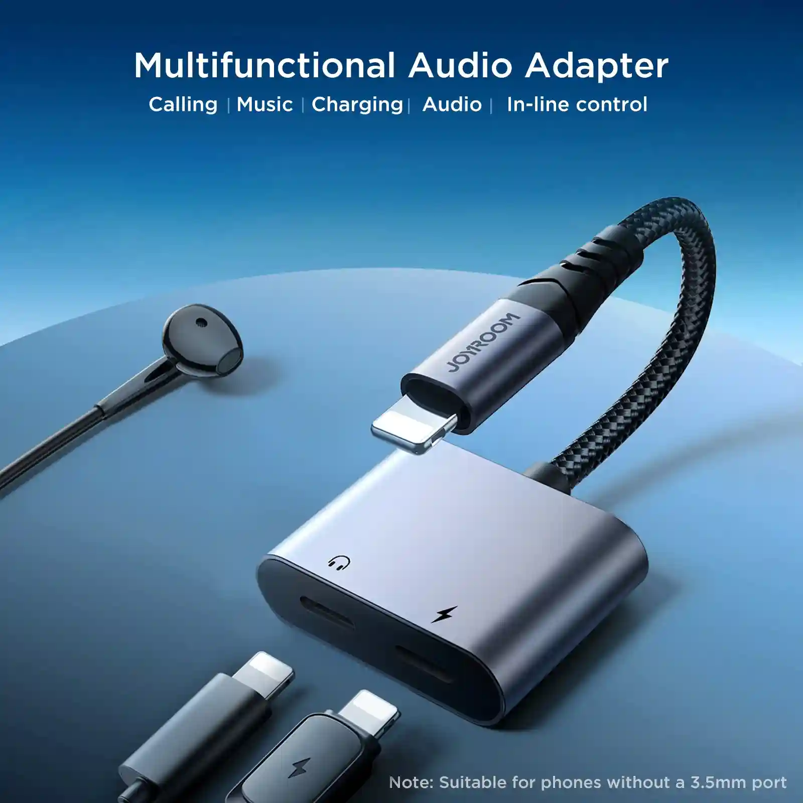 JOYROOM SY-L02 2-in-1 Lightning Audio Adapter