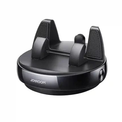 Joyroom JR-ZS330 Car Phone Holder. Features a nano gel base, automatic clip, 360° rotation, and cable management.