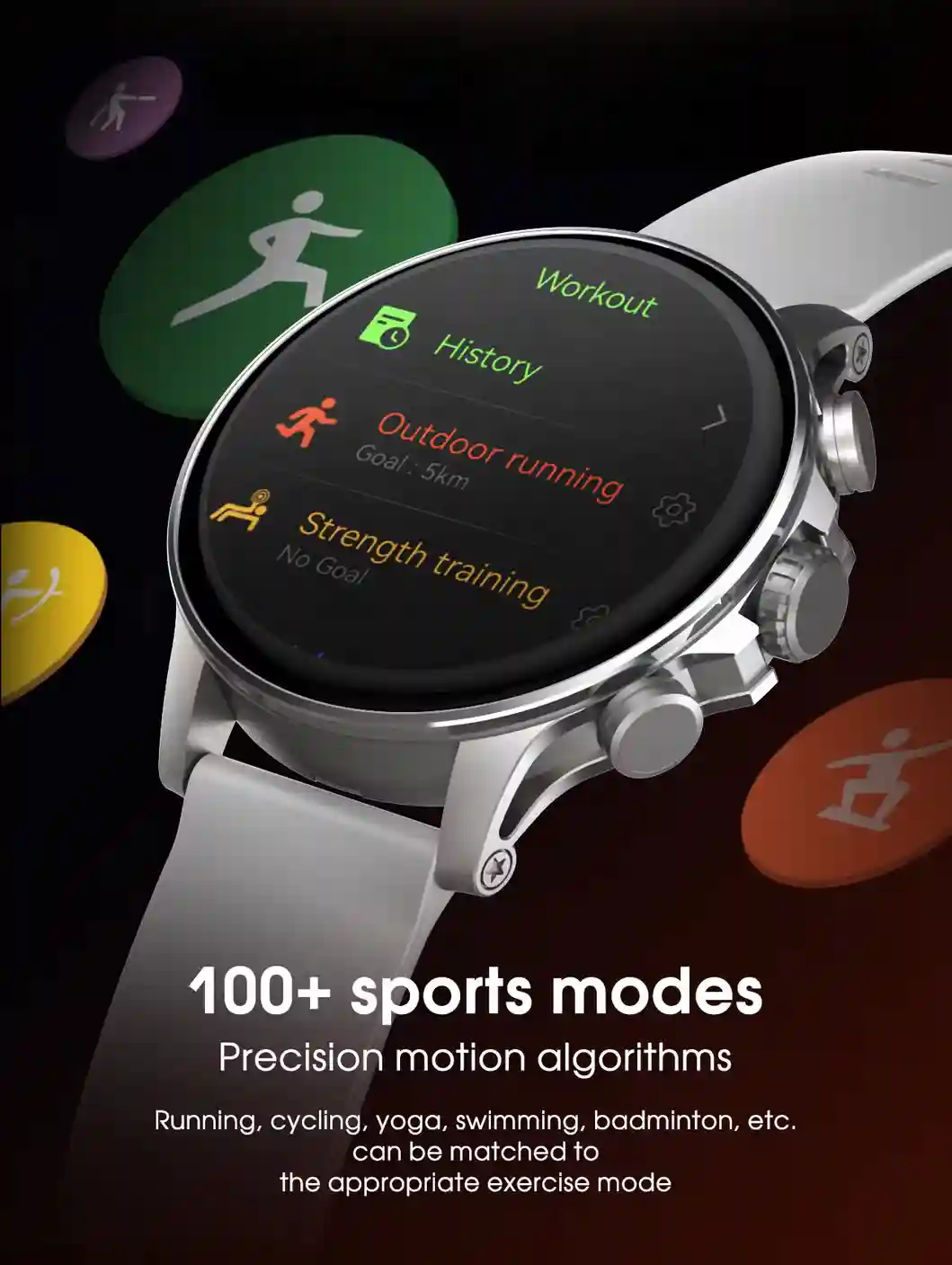 Ldnio SW01 smartwatch AMOLED screen close-up