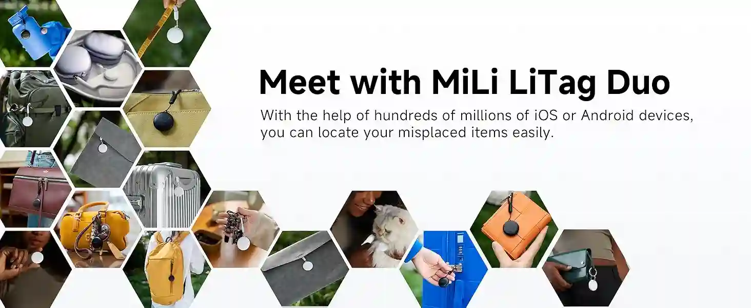 MiLi LiTag Duo Bluetooth tag for Google Find My Device
