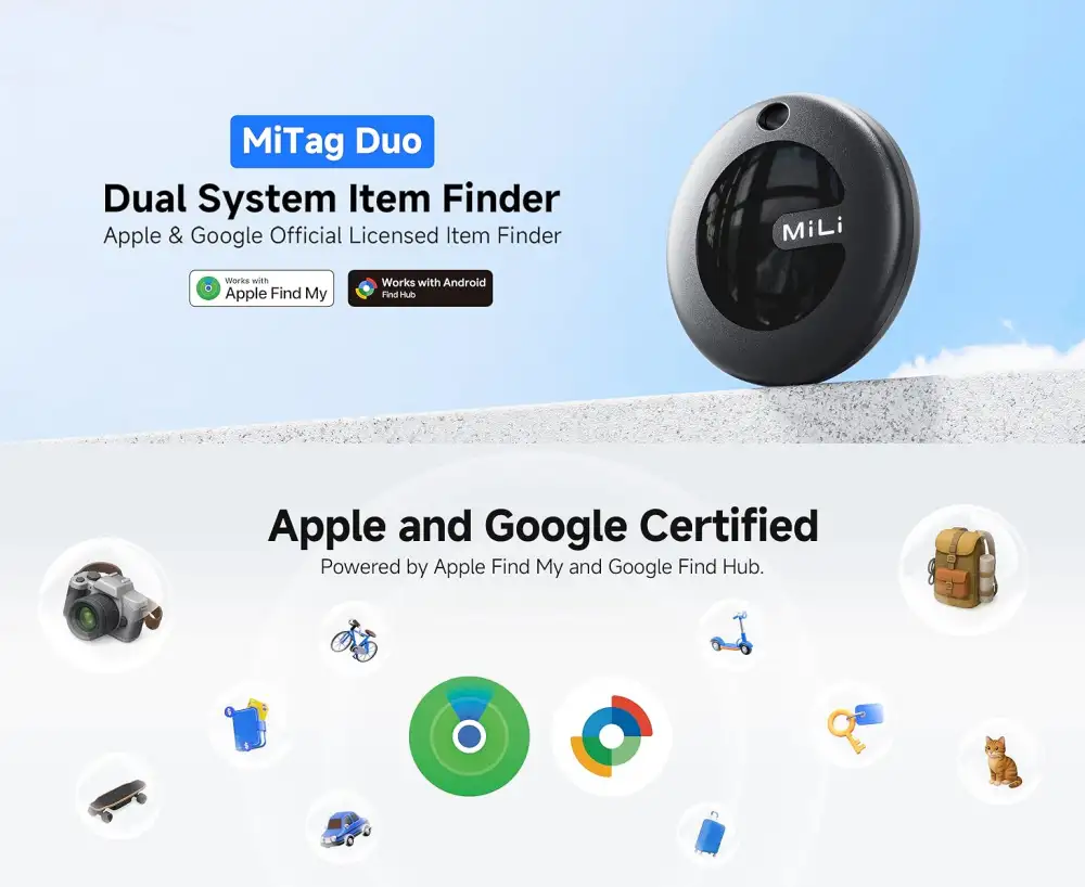 MiLi MiTag Duo Tracker for Android & iOS