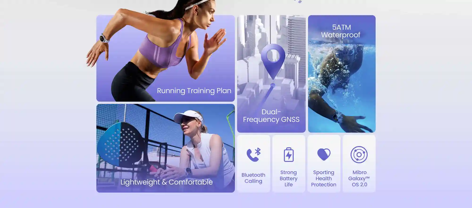 Mibro GS Active2 Smart Watch AMOLED 1.32 Inch GPS with dual-frequency tracking