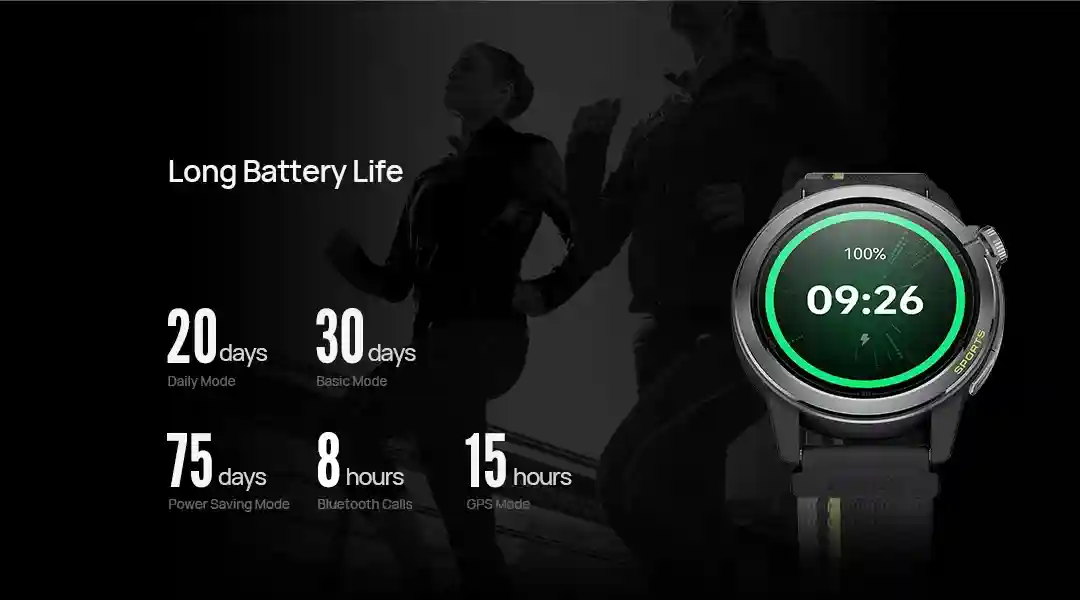 Mibro GS Active2 Smart Watch AMOLED 1.32 Inch GPS aluminum frame design