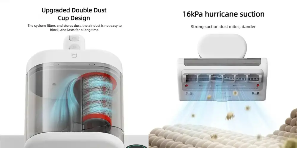 Deep cleaning with Mijia Dust Mite Vacuum Cleaner 2 Pro