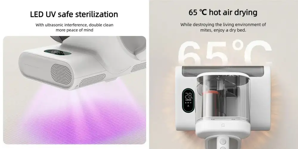 UV sterilization feature in Mijia Dust Mite Vacuum Cleaner 2 Pro