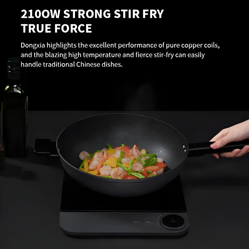 Mijia Ultra-thin Induction Cooker side profile showing 23mm thickness