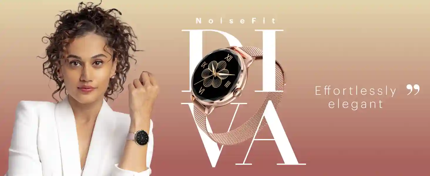 noisefit diva smartwatch health and fitness tracking