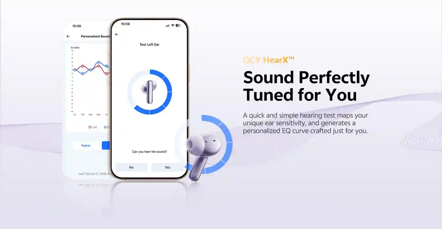 QCY MeloBuds N70 dual-core acoustic system earbuds