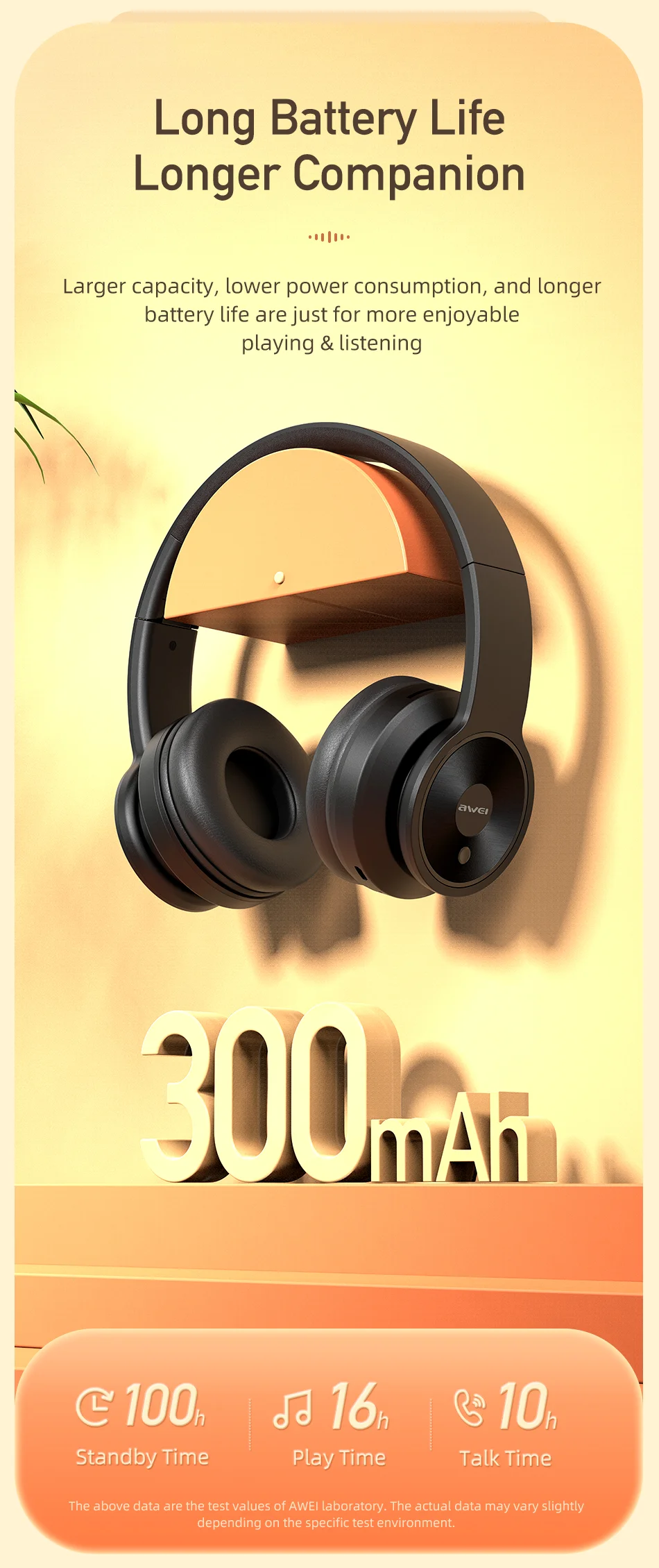 Awei A996BL Wireless Bluetooth Headphone