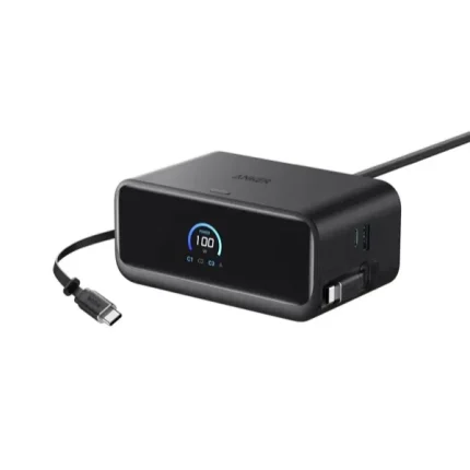 Organized desk with Anker Nano 7-in-1 Charging Station 100W