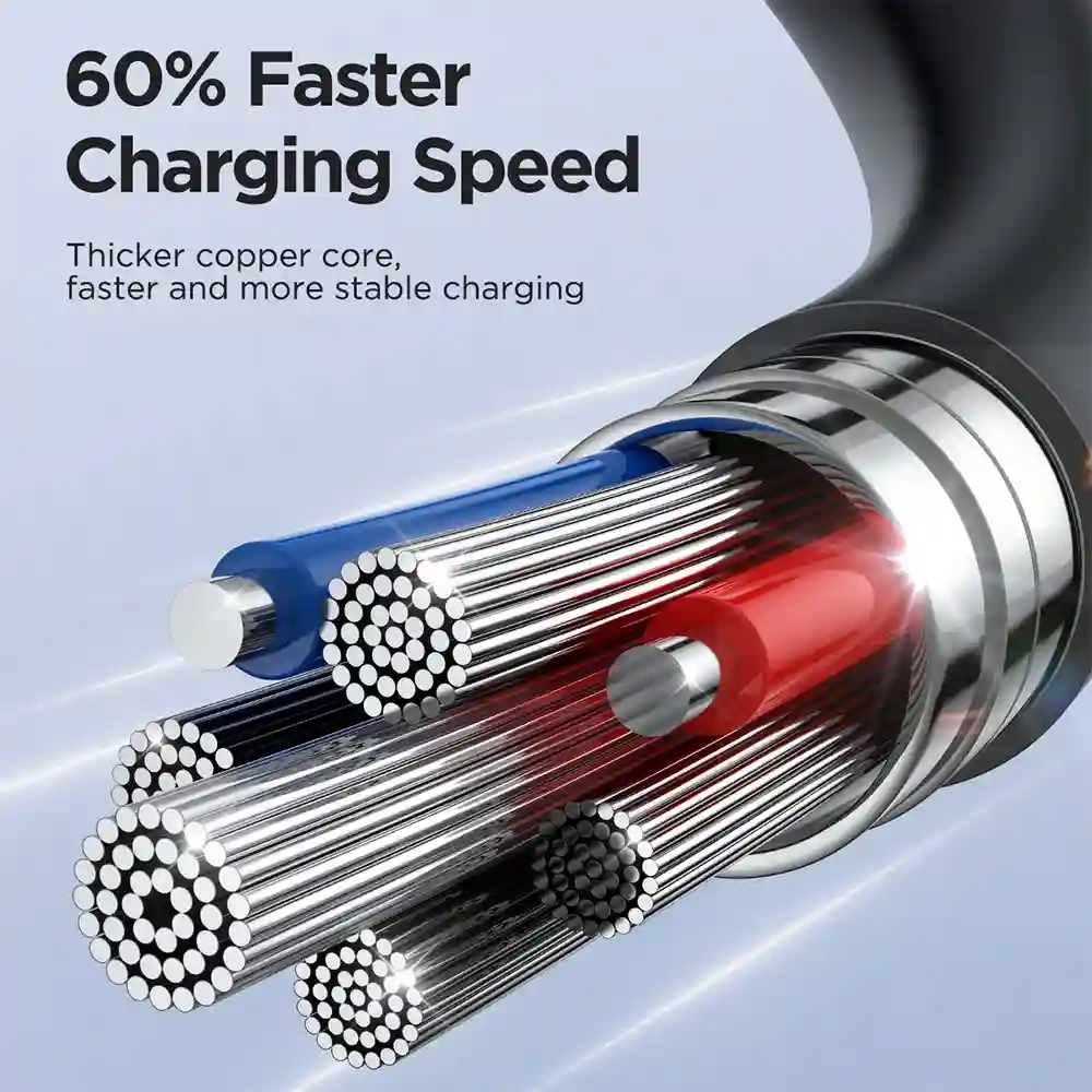 JOYROOM SA38-CC3 Coiled Data Cable 1.5m stretchable