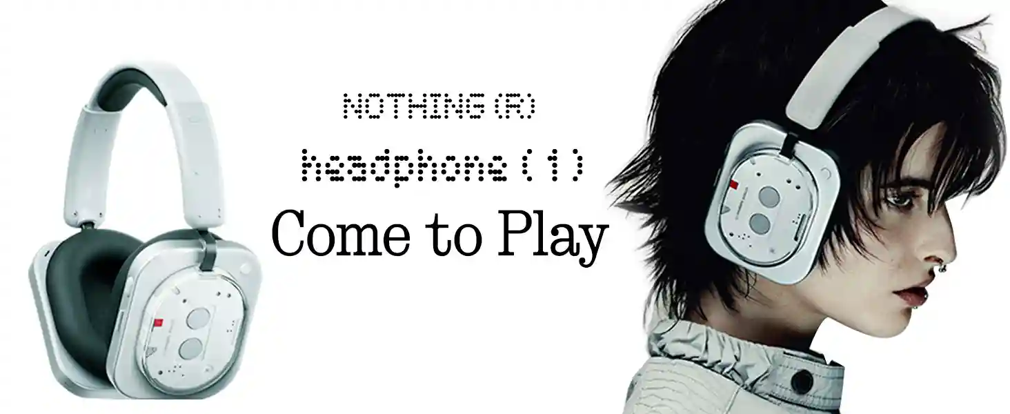Nothing Headphone (1) over-ear design with transparent style