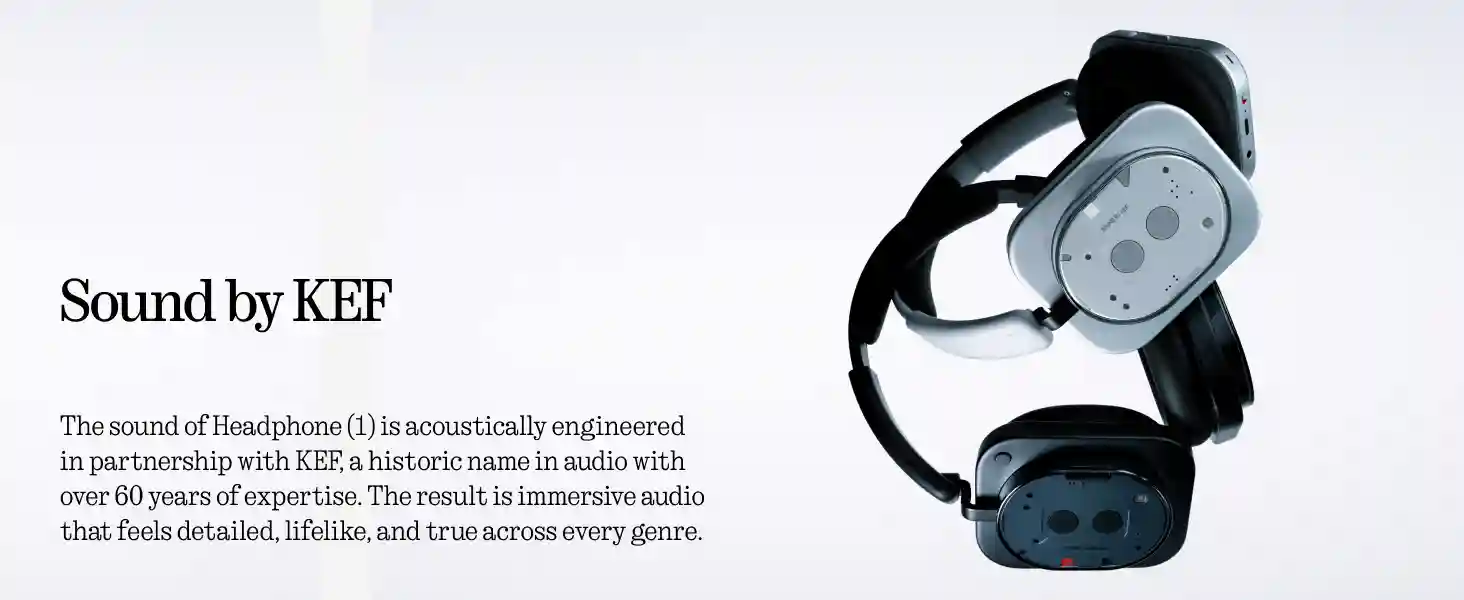 Nothing Headphone (1) premium KEF tuned drivers