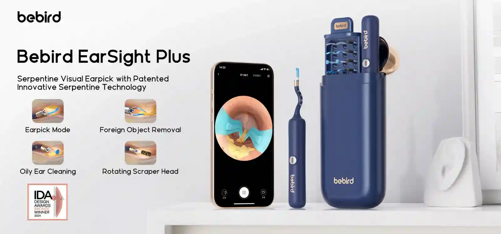 Bebird Earsight Plus D39R HD camera otoscope