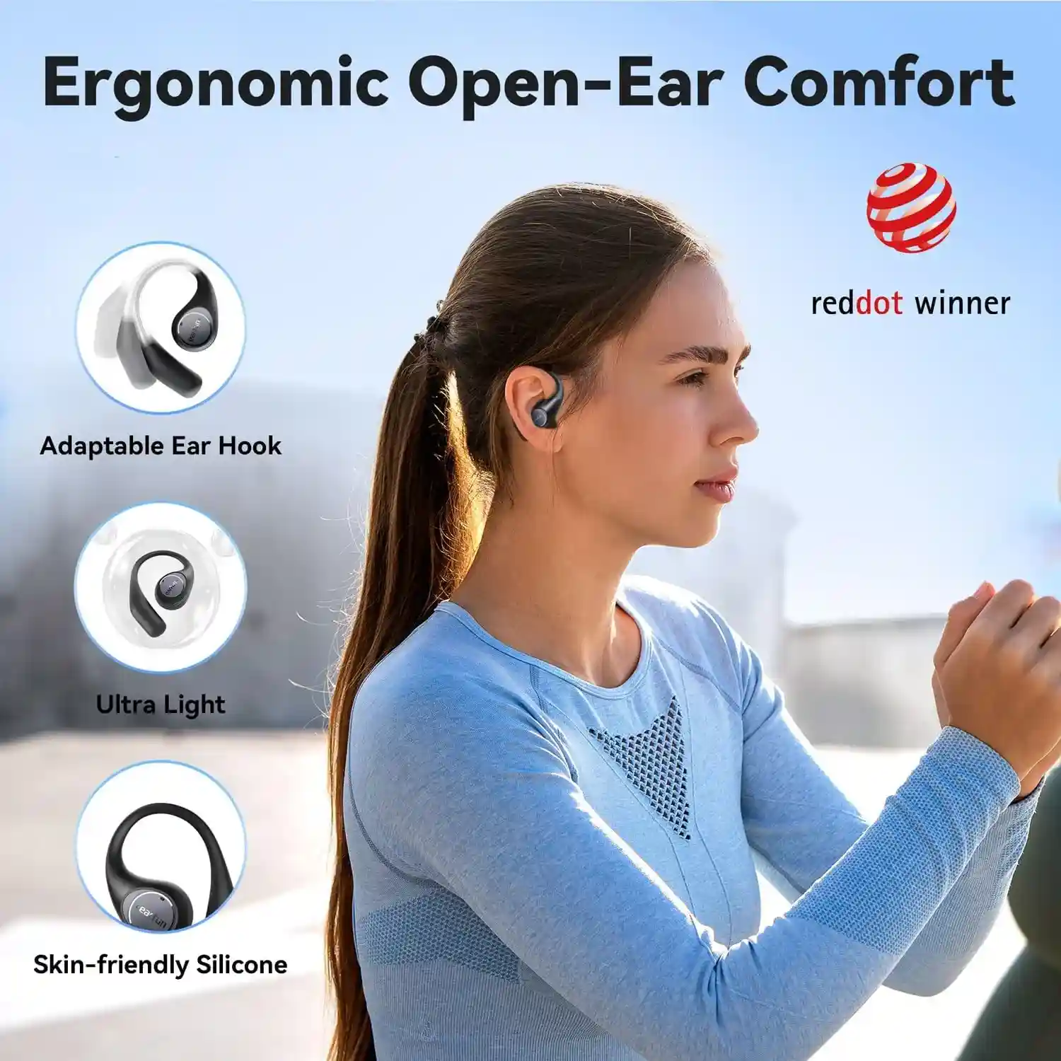 EarFun OpenJump waterproof IPX7 sports headphones
