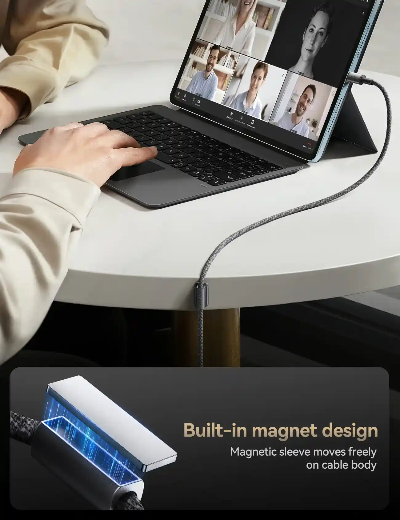 JOYROOM S-A50 Unlimited Series 60W Fast Charging Data Cable close view