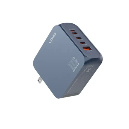 Travel-friendly LDNIO Q8 GaN 100W Multi-Port Super Fast Charger with compact and durable design