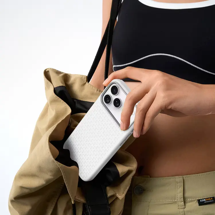 LEVELO Fiora MagSafe Case For iPhone 17 Pro/Pro Max Liquid Silicone with Pattern front view