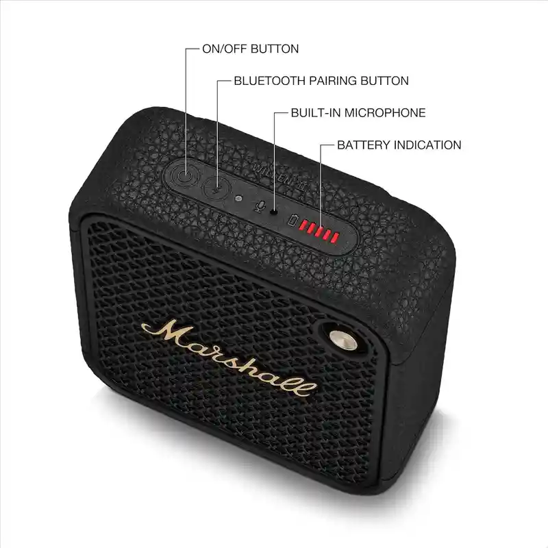 Hands-free calling feature on Marshall Willen II Bluetooth Speaker