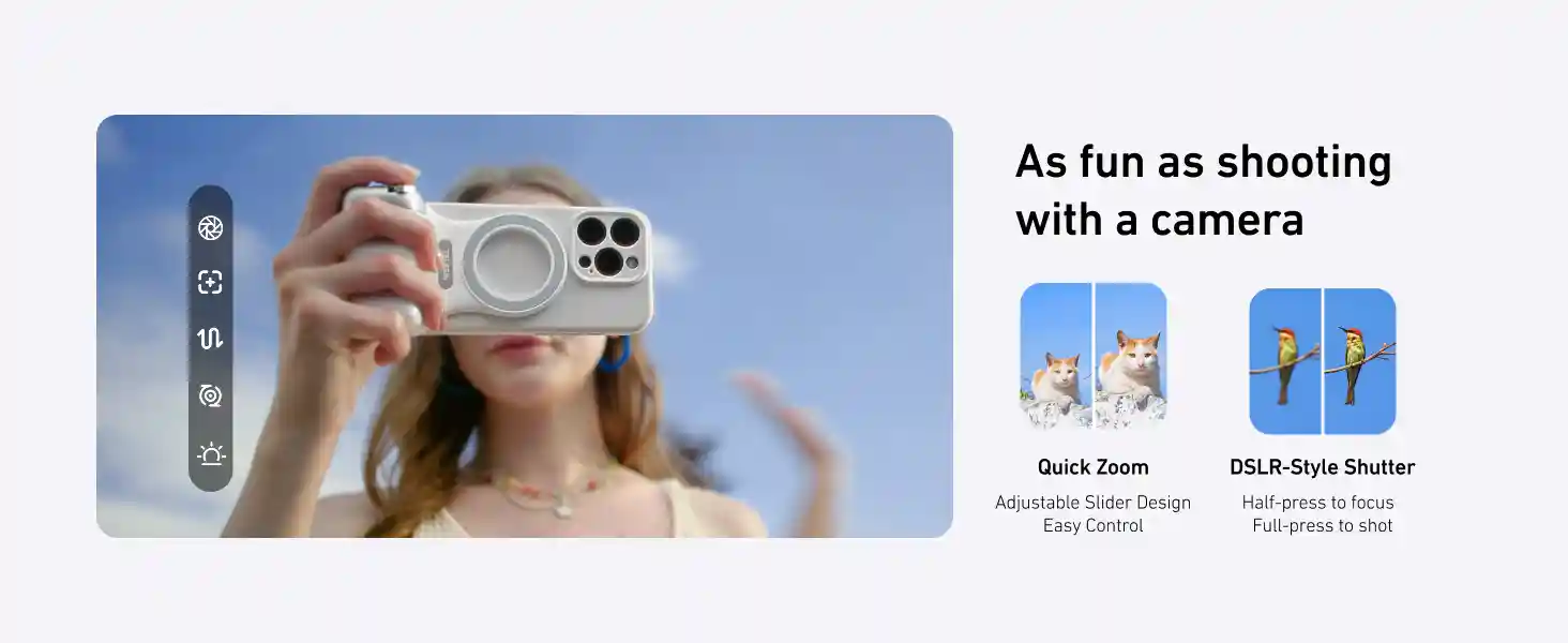 TELESIN Fun Shot Magnetic Grip 2 with Bluetooth Remote