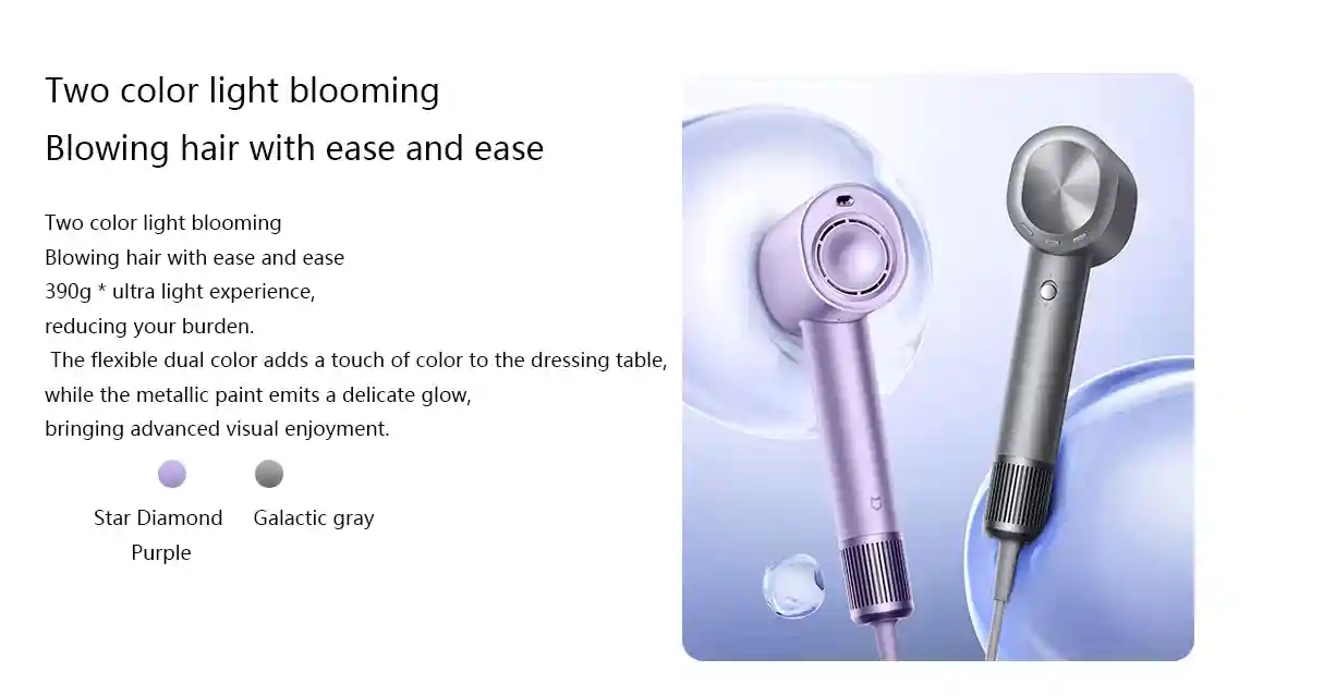 Xiaomi Mijia H701 Hair Dryer with Water Ion Technology
