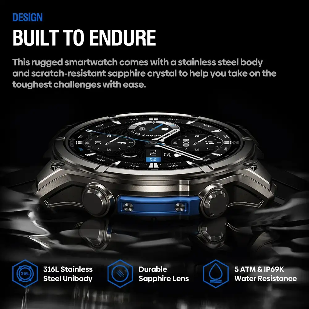 Zeblaze VIBE 8 Smart Watch waterproof design