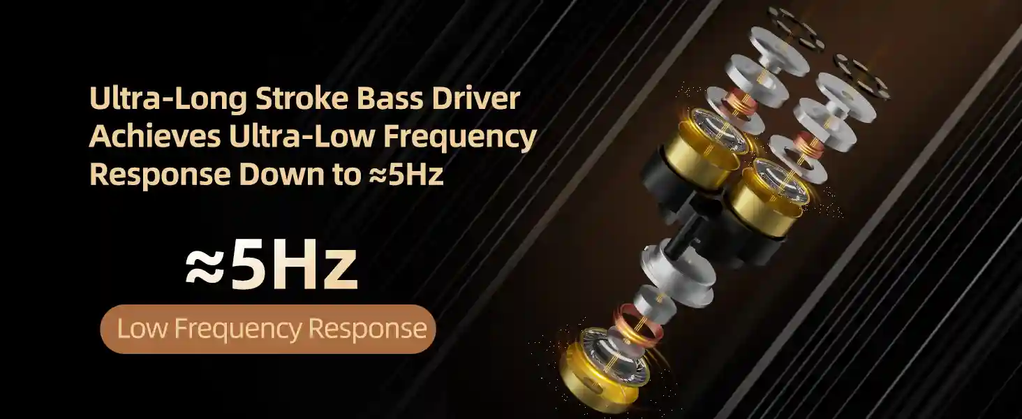 KZ Vader Pro audiophile-grade headphones with wide frequency response from 5Hz to 45kHz