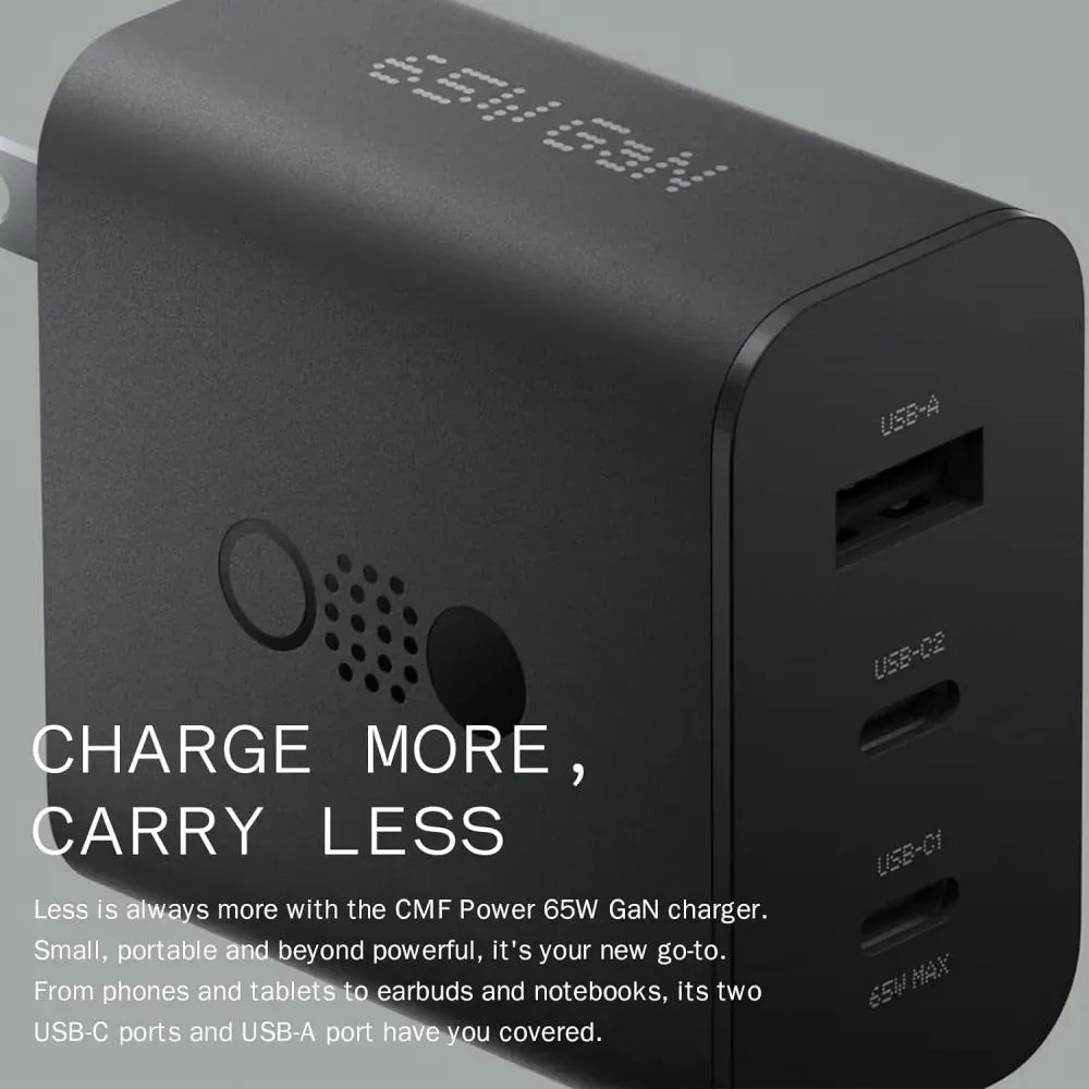 CMF Power 65W GaN by Nothing Fast Charger