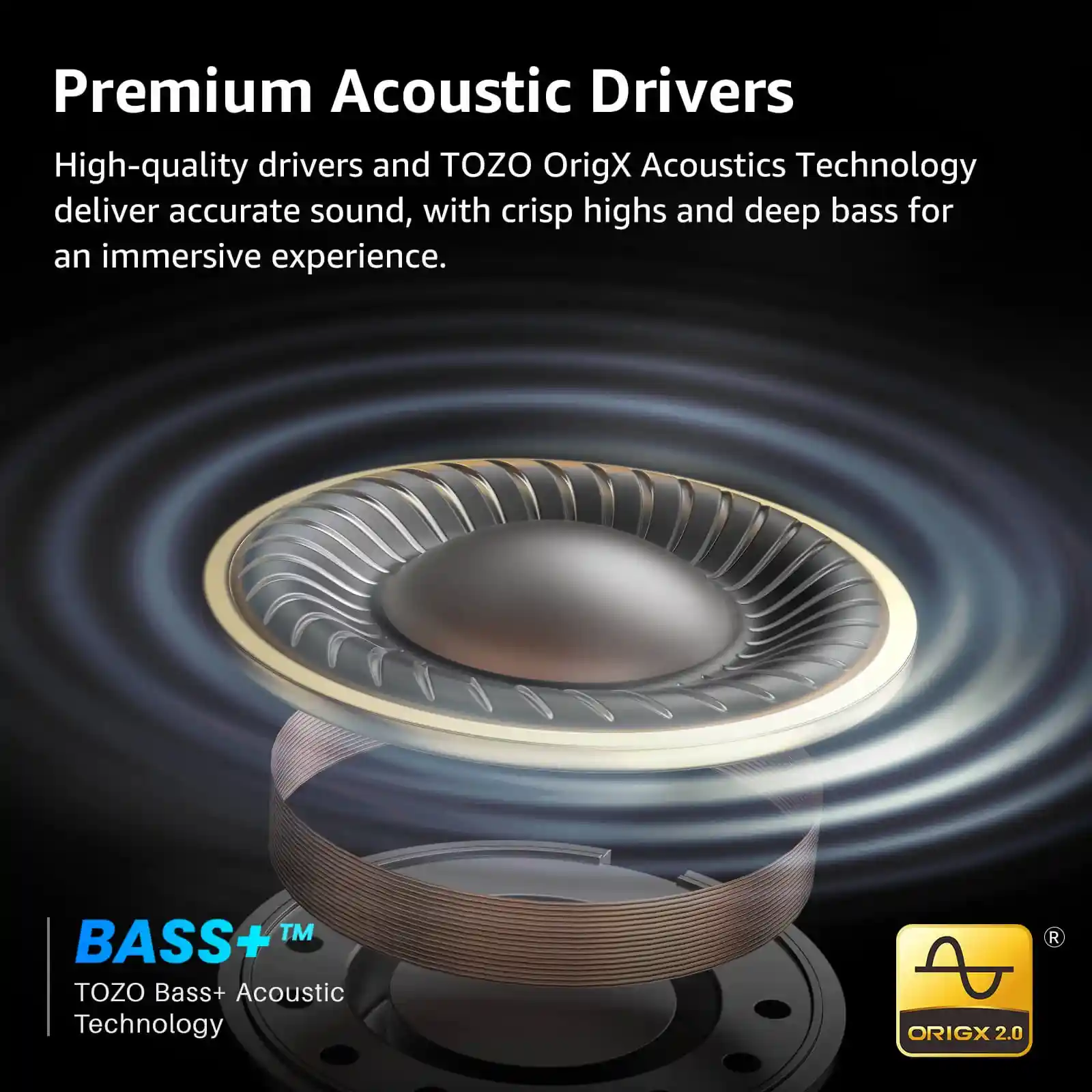 TOZO AeroSound3 earbuds best price in Bangladesh available at Gadget Studio BD with Bluetooth 5.4 connectivity