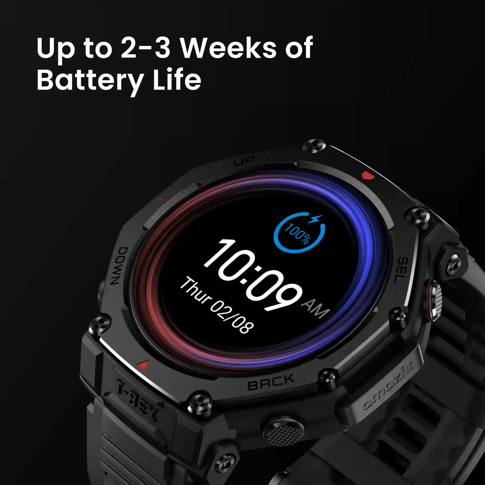 Long battery life Amazfit T-Rex 3 Pro for outdoor adventures