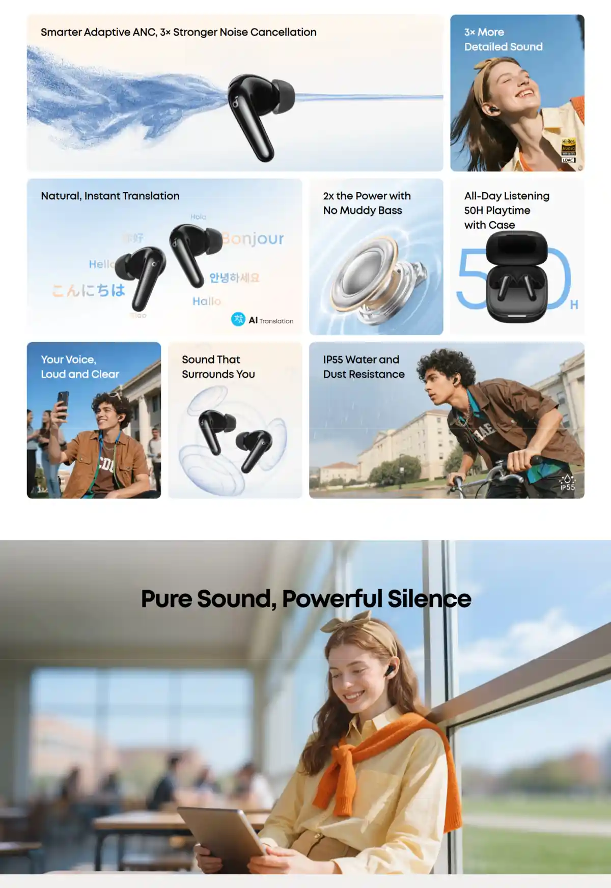 anker soundcore p31i ldac hi-res audio earphones