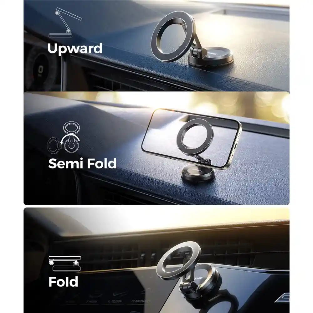 Adjustable multi-angle view of JOYROOM JR-ZS505 Magnetic Car Phone Holder